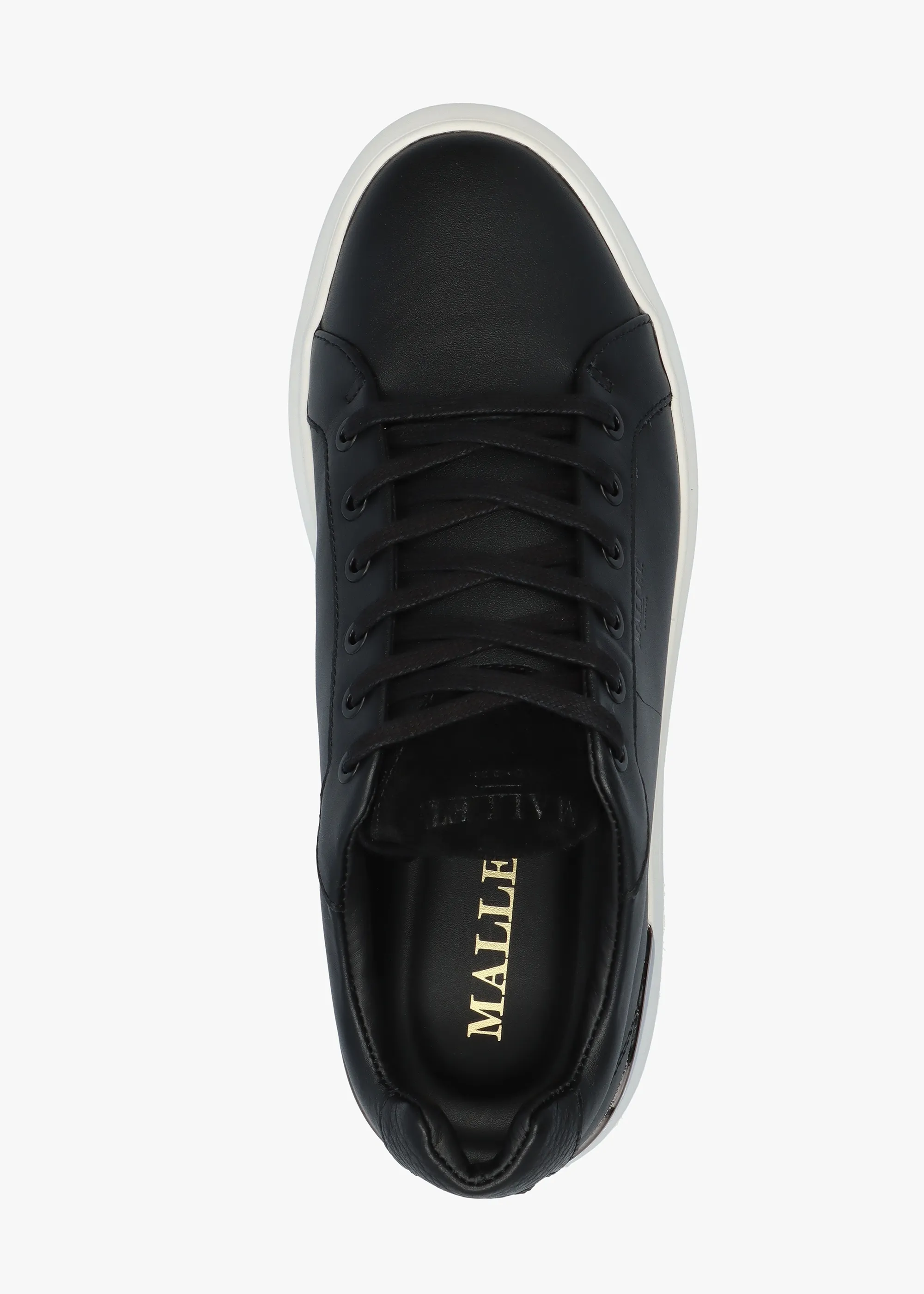 GRFTR Black Leather Trainers 