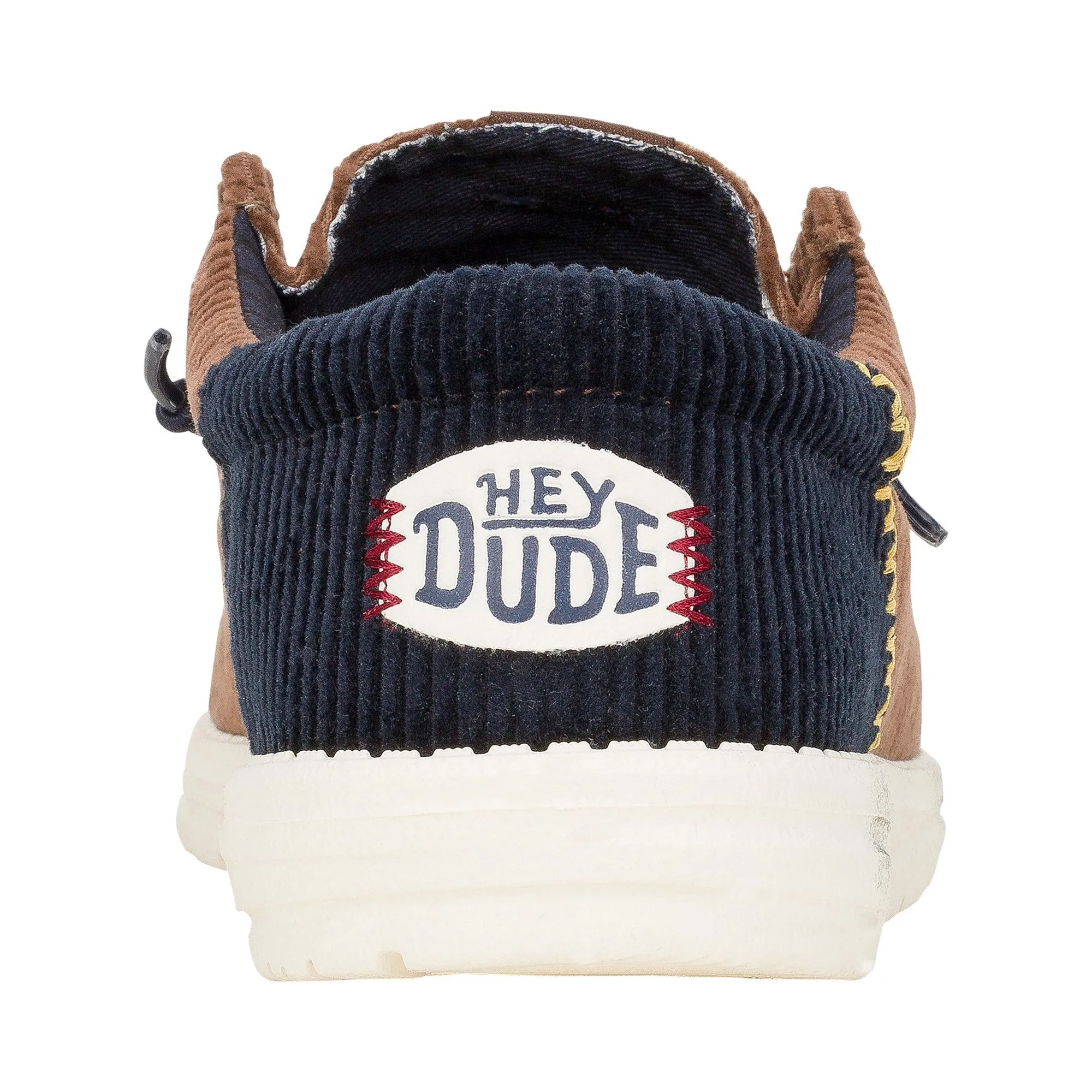 HEYDUDE Wally Funk Corduroy Mens Shoes - Espresso/Blue Jean