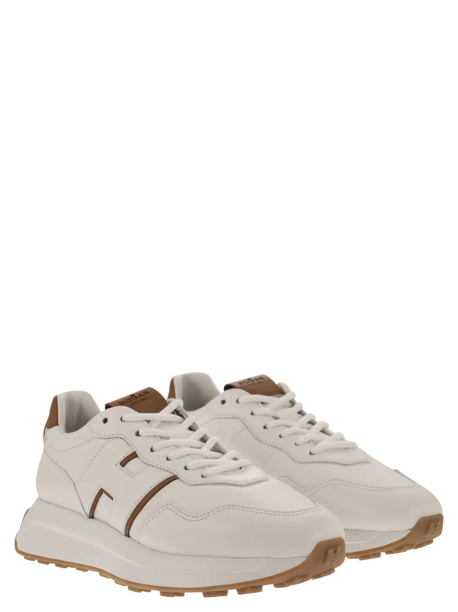 Hogan    Hogan H641 Leather Trainers