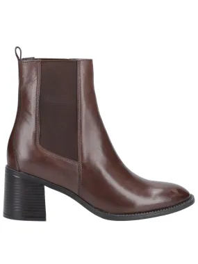 Hush Puppies Caroline Heeled Boot - Chocolate