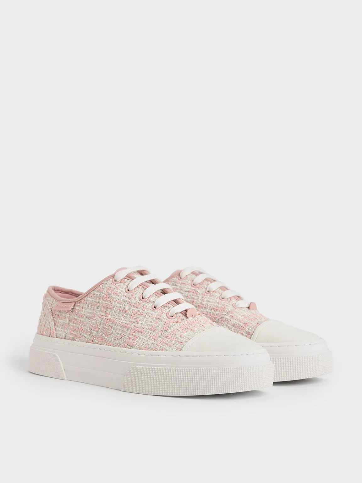 Joshi Tweed Sneakers - Light Pink