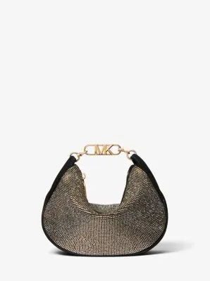 Kendall Small Embellished Suede Shoulder Bag