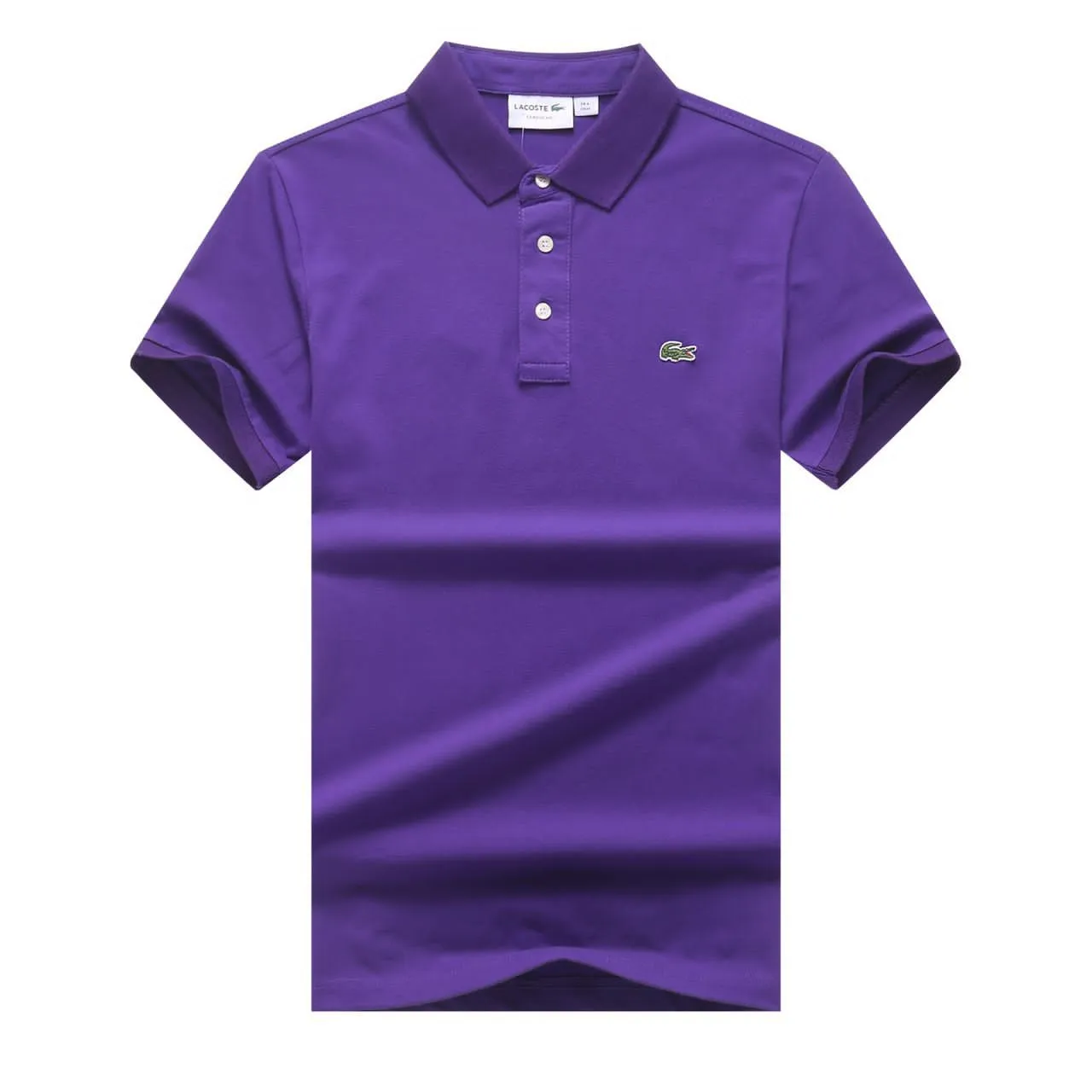 Lacoste Men Purple Oxford Polo