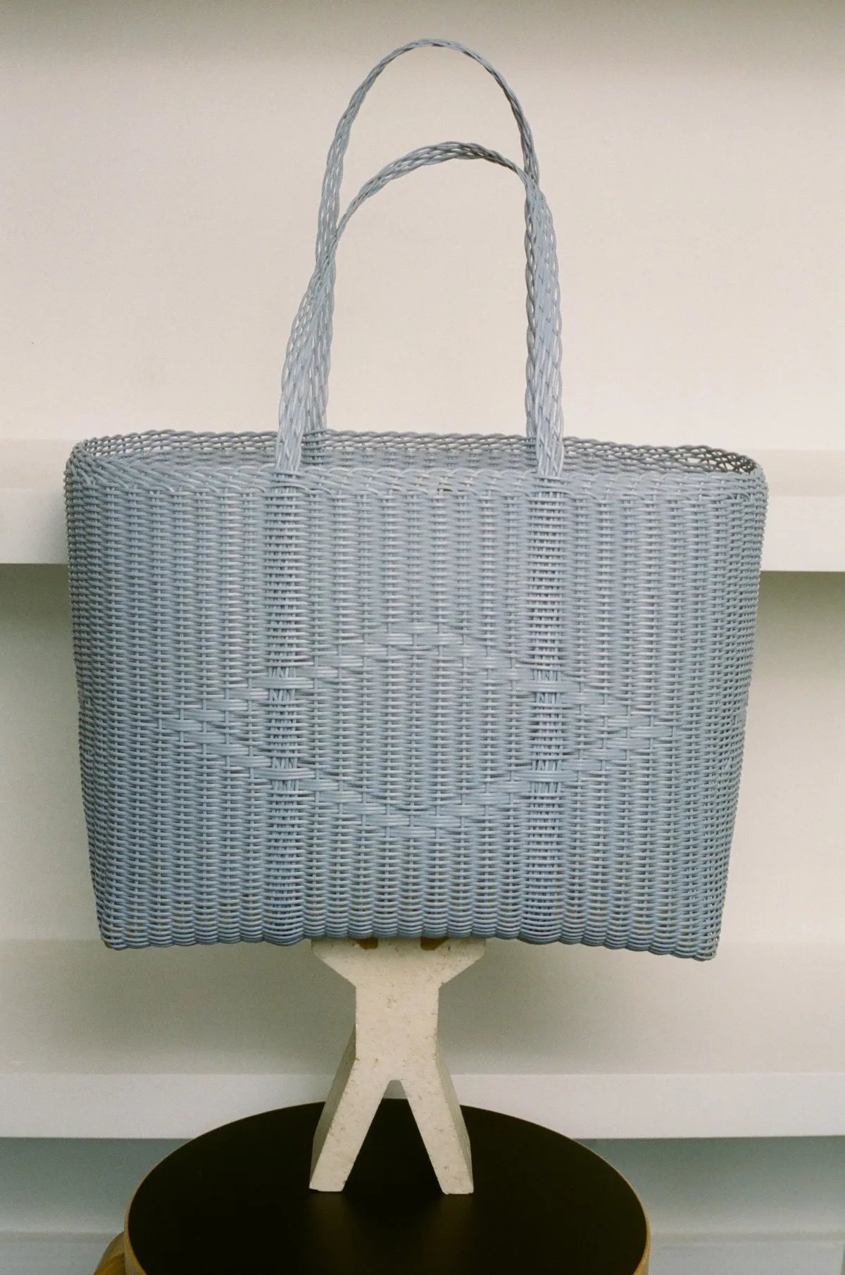 Large Basket Bag - Blue Lilac