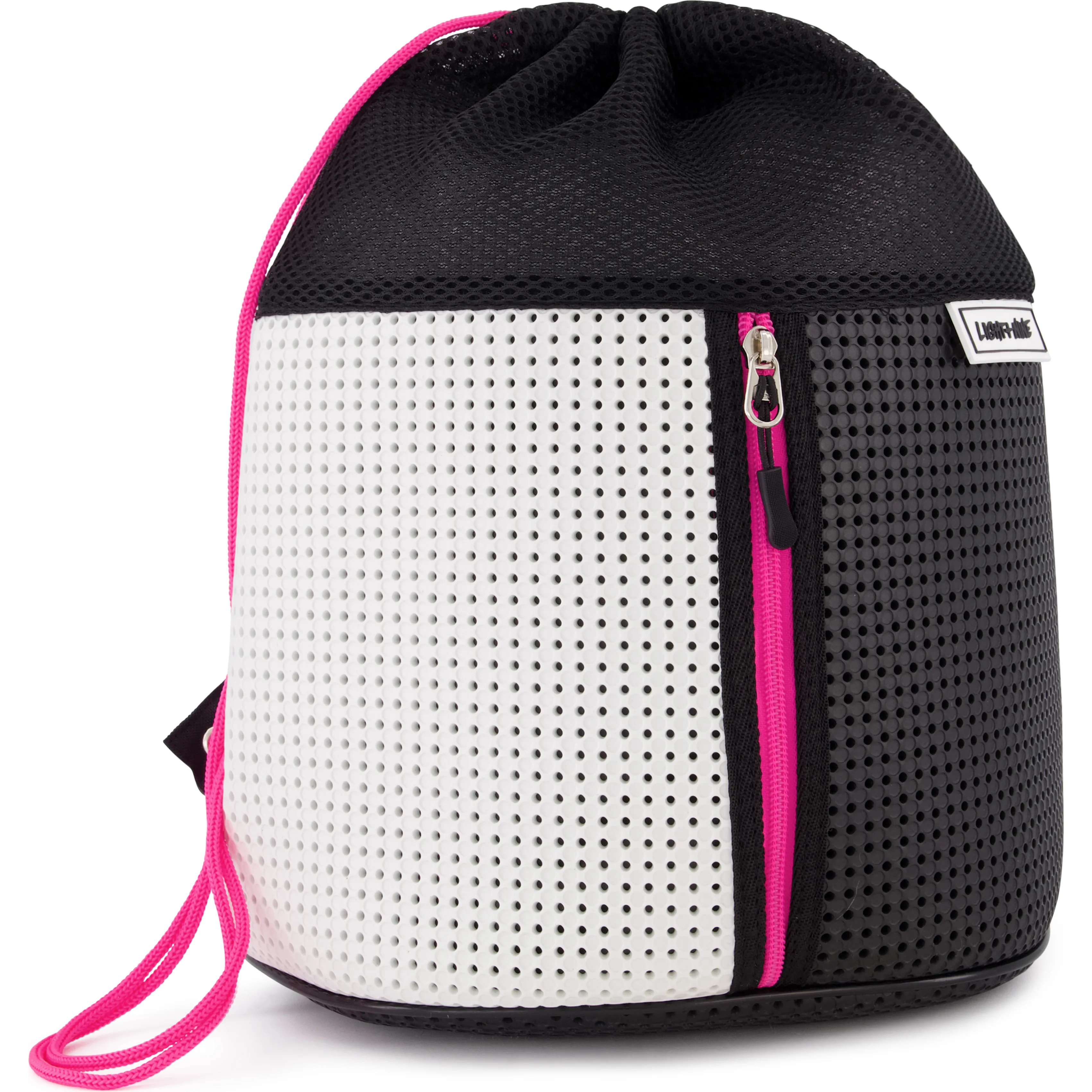 Light + Nine Sophy Zippered Sling Backpack, Neon Pink