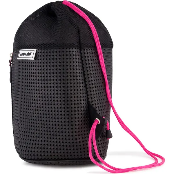 Light + Nine Sophy Zippered Sling Backpack, Neon Pink