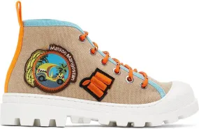 Maison Mangostan Kids Tan Gungo Sneakers