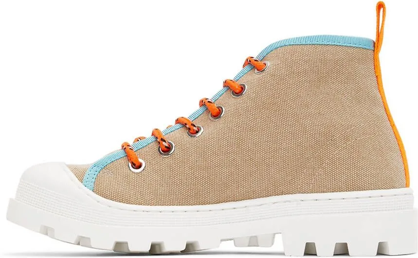 Maison Mangostan Kids Tan Gungo Sneakers