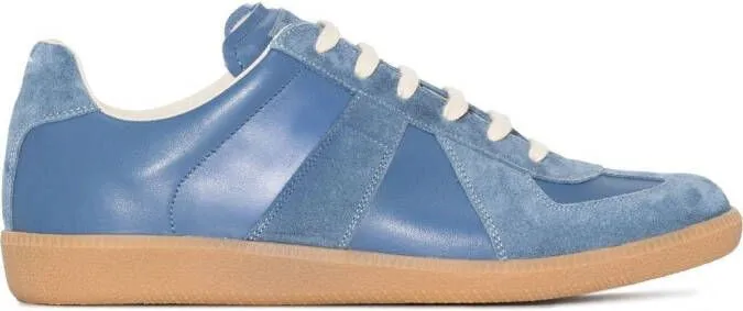 Maison Margiela Replica low-top leather sneakers Blue