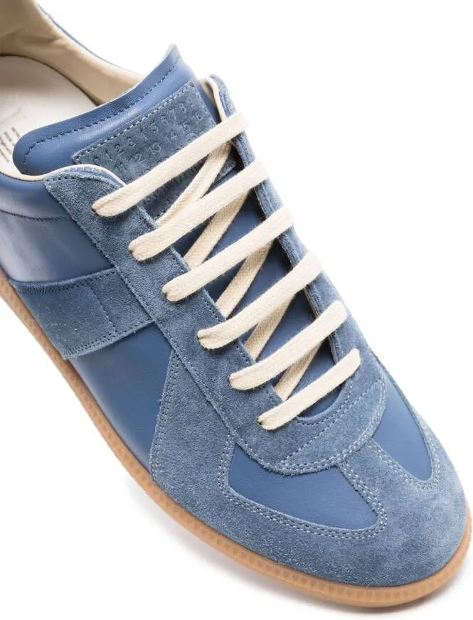 Maison Margiela Replica low-top leather sneakers Blue