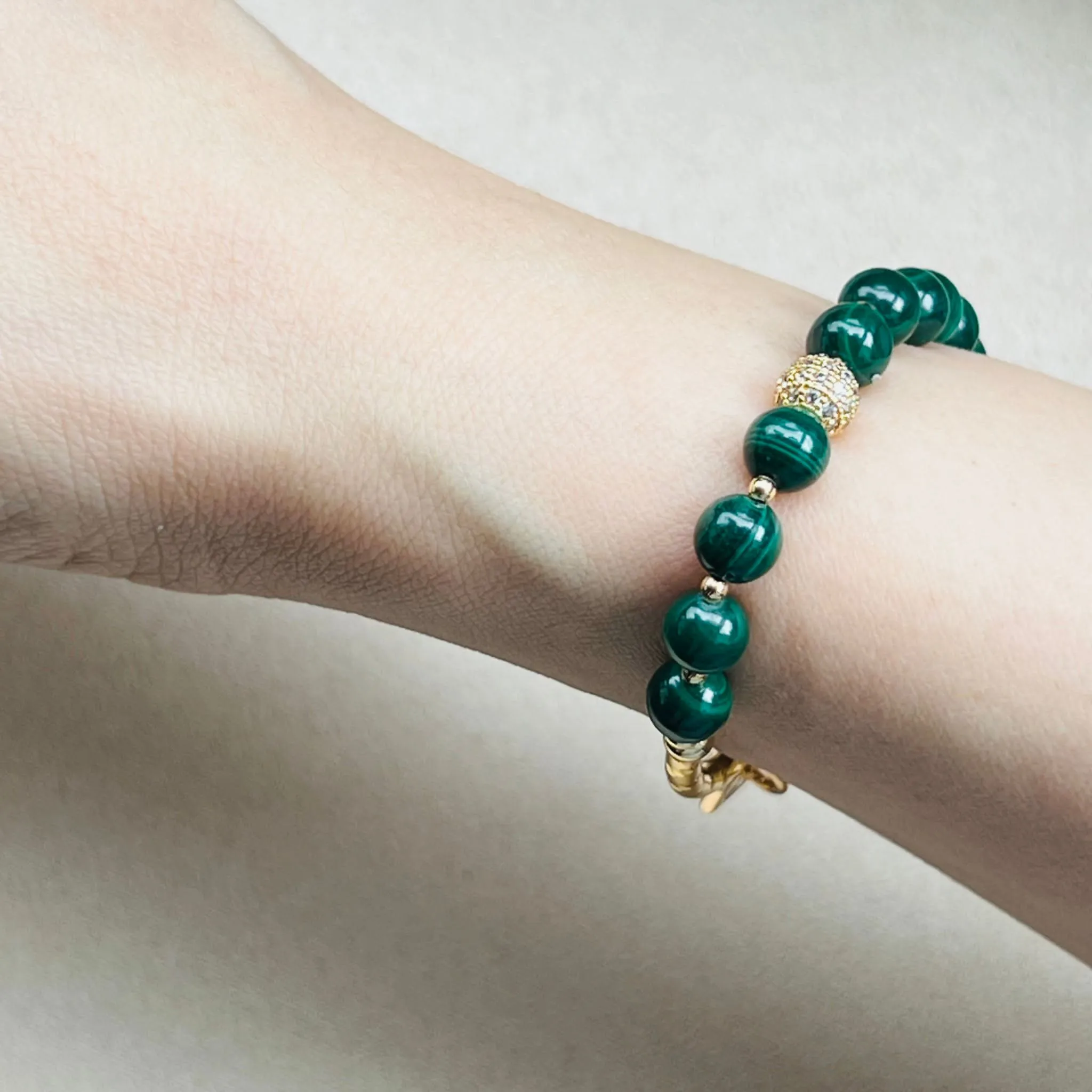 Marvelous Malachite Delicate Diadem Bracelet