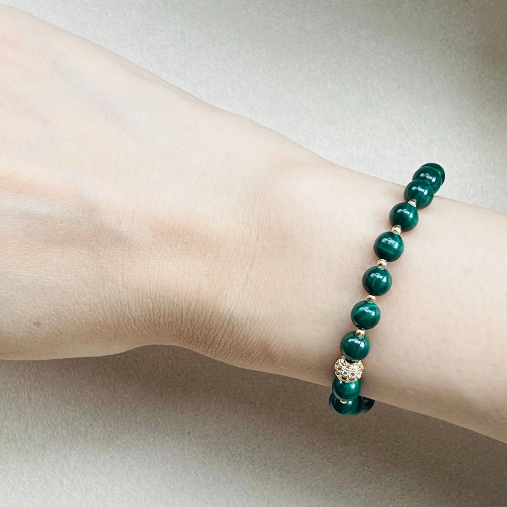 Marvelous Malachite Delicate Diadem Bracelet