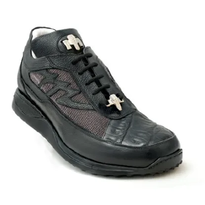 Mauri King II 8555 Crocodile Sneakers Black (Special Order)