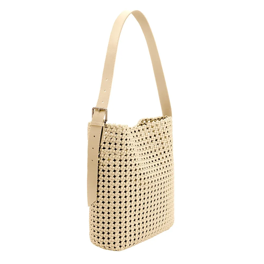 Melie Bianco - Celine Shoulder Bag - Cream