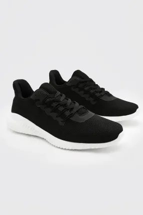 Mesh Runner Trainers | boohooMAN UK