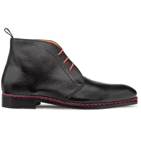 Mezlan Conqueror Deerskin Demi-Boot Black