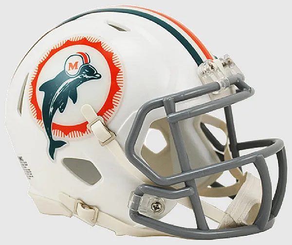 Miami Dolphins Speed Football Mini Helmet - 1966 - 1973 Original Logo