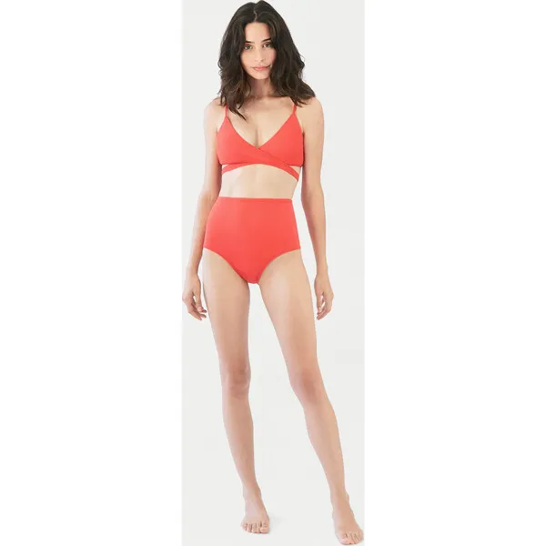 MOLOCO Women's Nina Bikini Bottom, Red