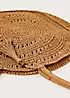 Monsoon Round Metallic Raffia Bag