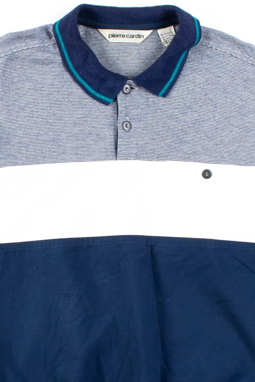 Navy & White Polo Sweatshirt