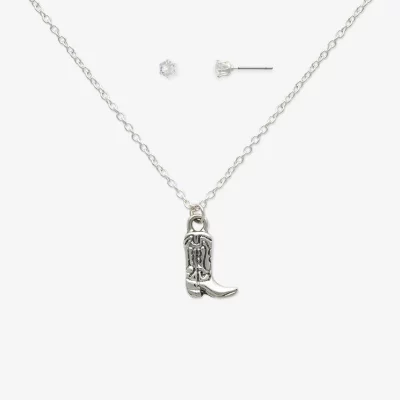 new!Mixit Cowboy Boot 2-pc. Cubic Zirconia Jewelry Set