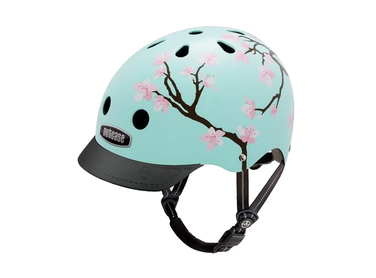 Nutcase Cherry Blossom Urban Helmet - Turquoise