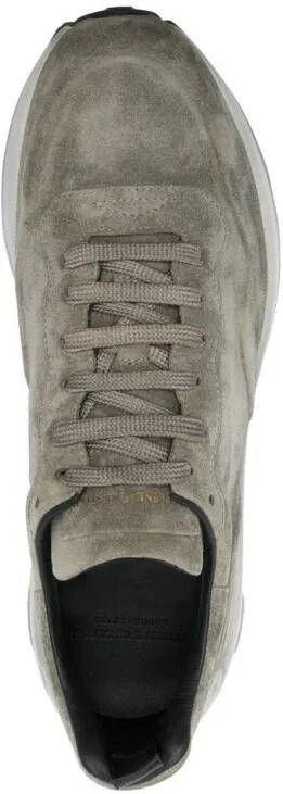 Officine Creative suede lace-up sneakers Green