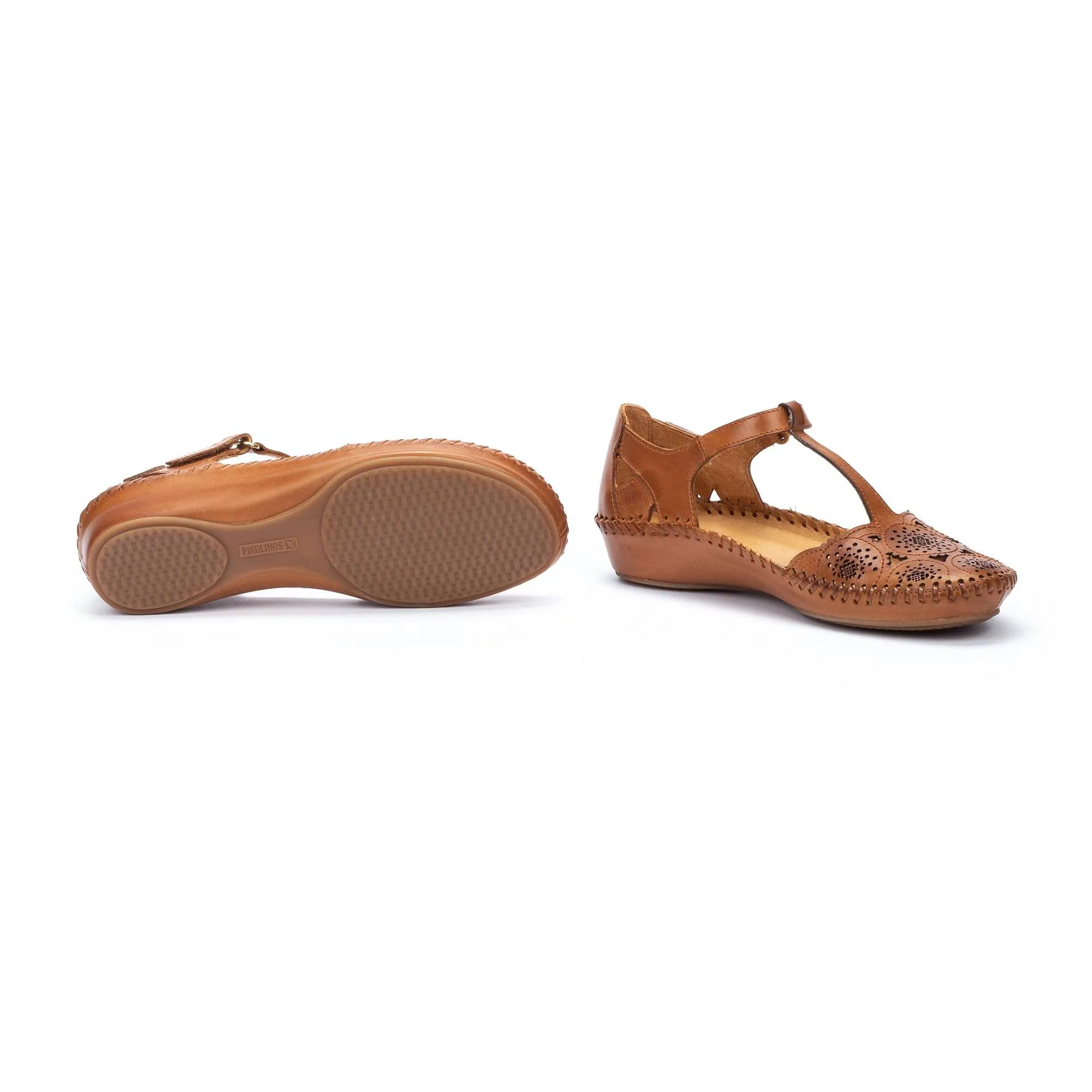 P. VALLARTA Women’s punched leather sandals