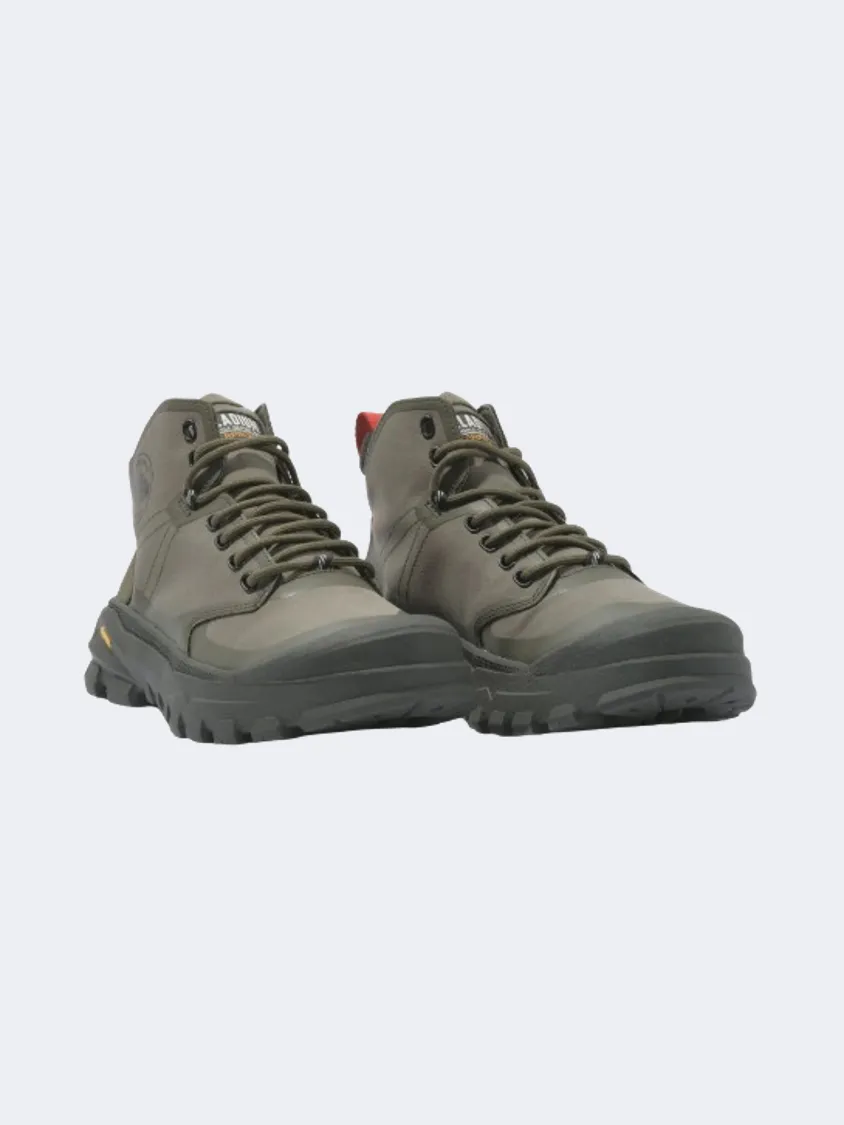 Palladium Pallarider Mid Waterproof Men Lifestyle Shoes Olive Night