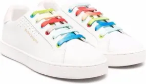 Palm Angels Kids logo-print low-top sneakers White