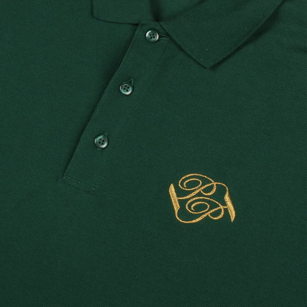 PassPort Banner Embroidered Polo Green Glen