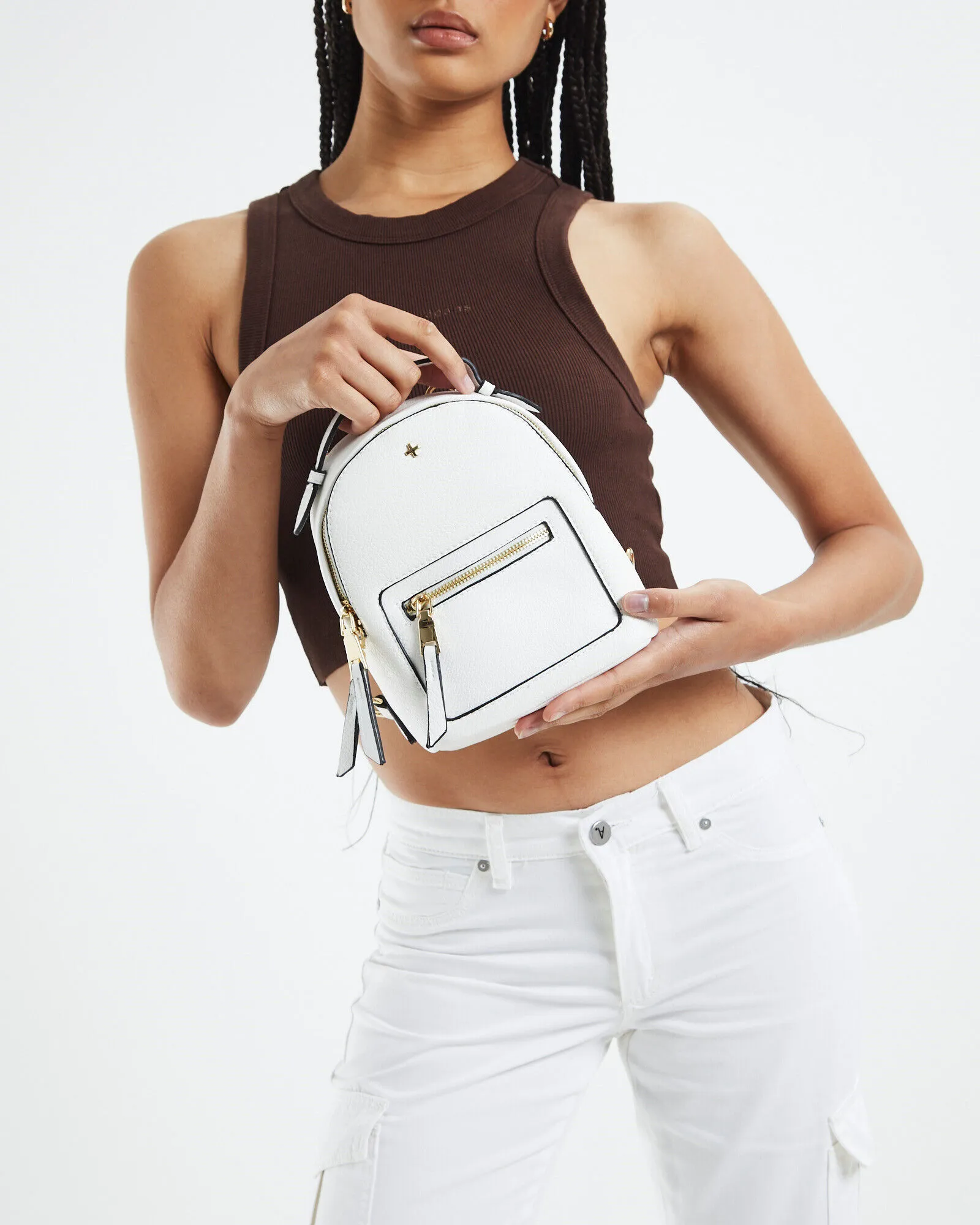 Peta + Jain Zoe Backpack White Pebble