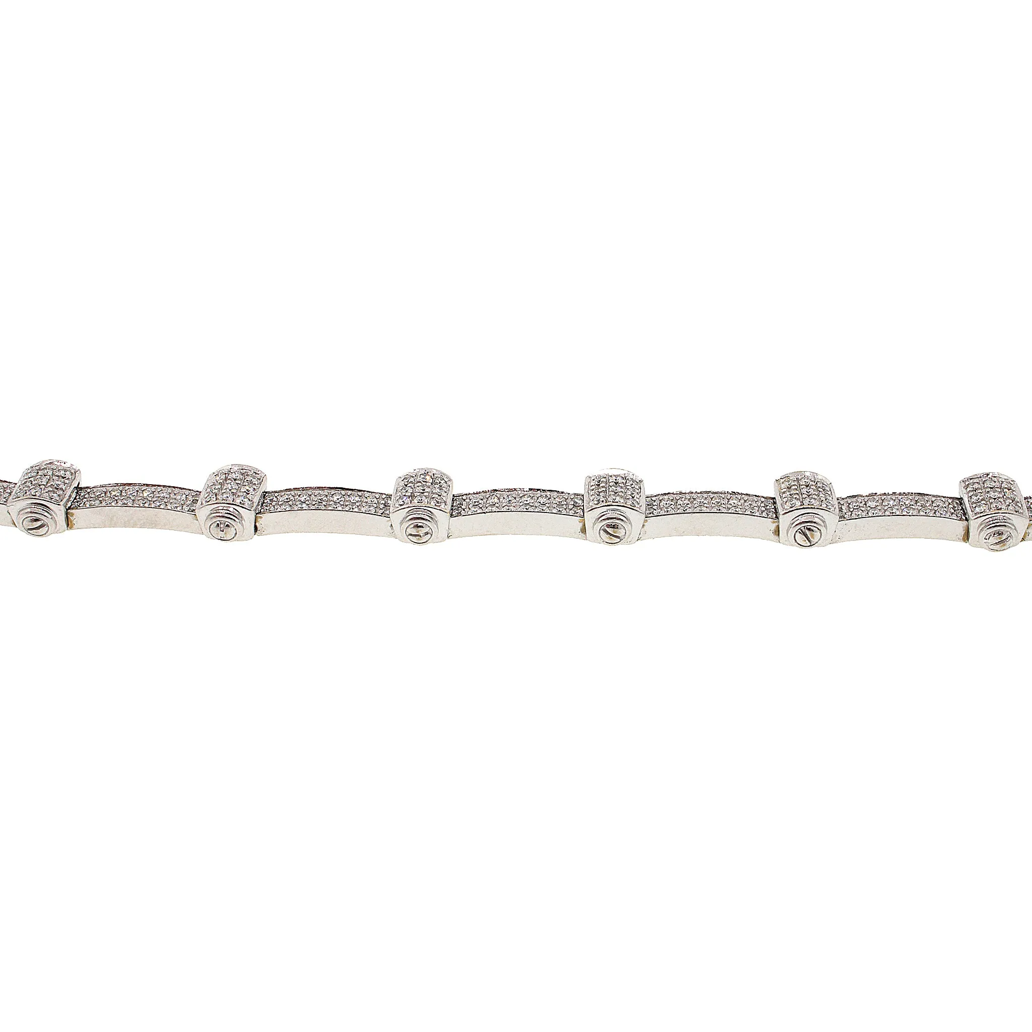 Philippe Charriol Celtic Noir Pave Diamond Bracelet in 18k Gold