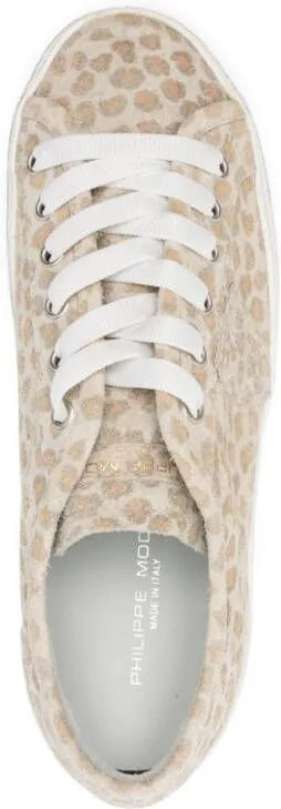 Philippe Model Paris PRSX Haute logo-patch sneakers Neutrals