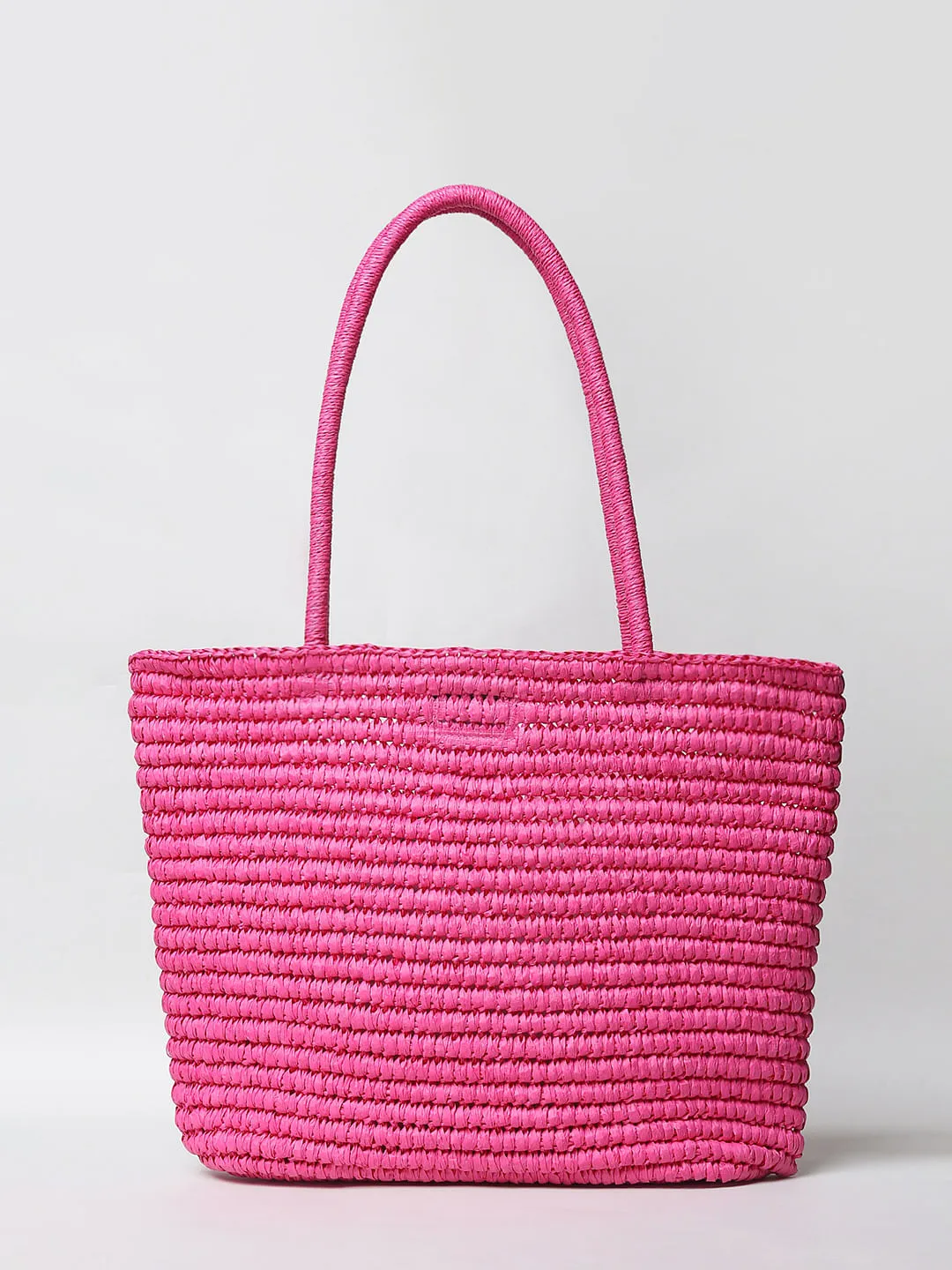 Pink Straw Bag