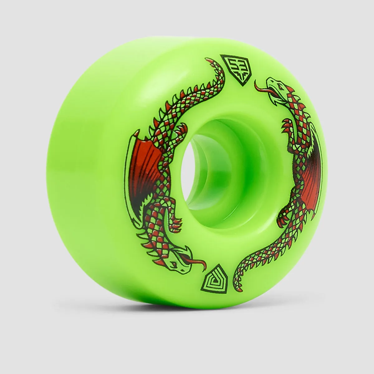 Powell Peralta Dragon Formula 93A Skateboard Wheels Green 53x34mm