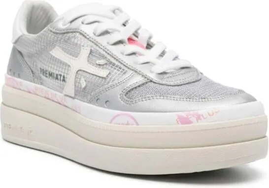 Premiata leather sneakers Grey