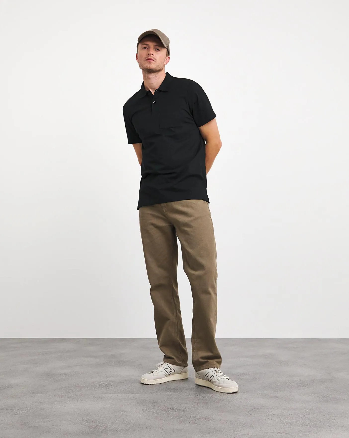 Pure Cotton Jersey Pocket Polo Long