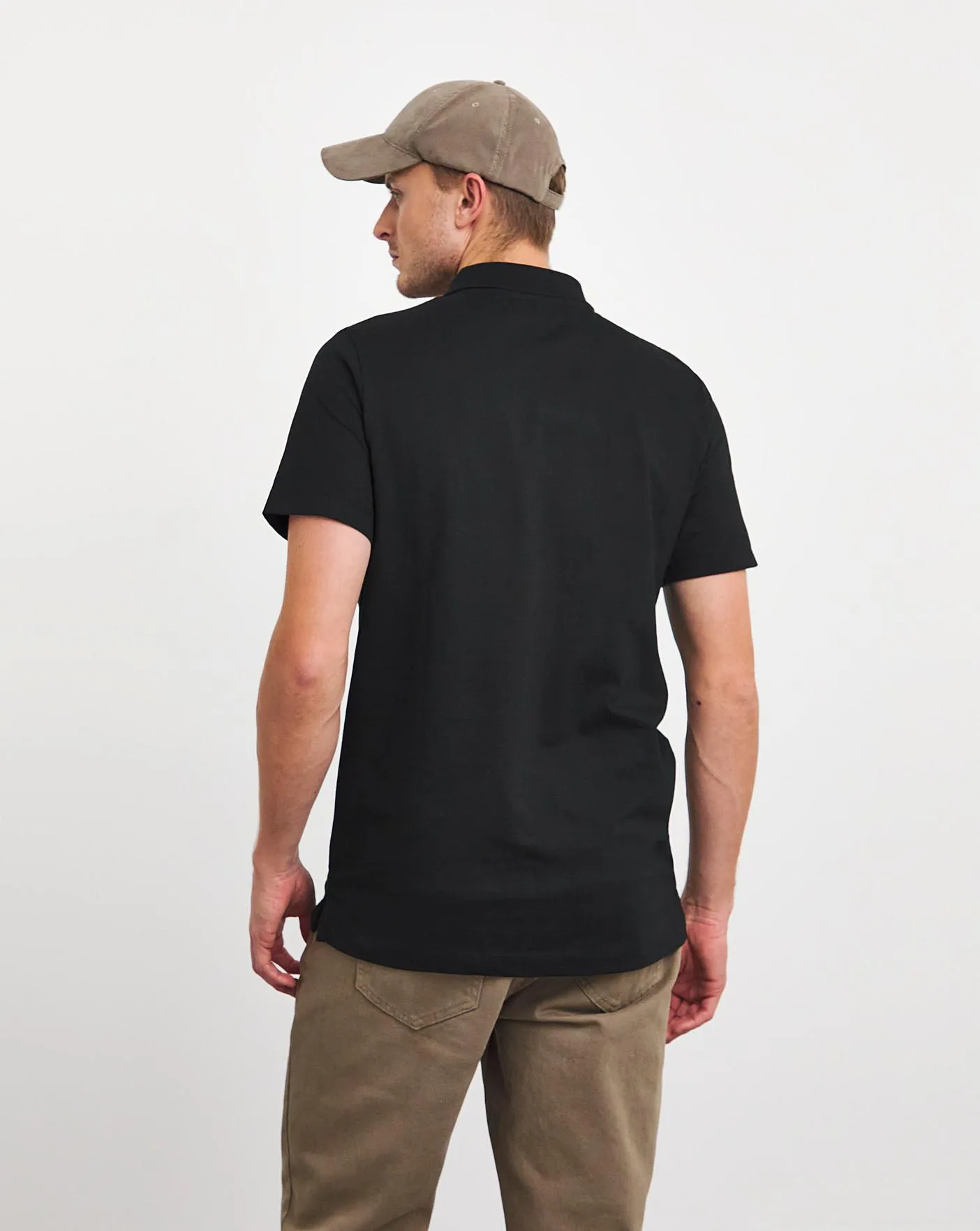 Pure Cotton Jersey Pocket Polo Long