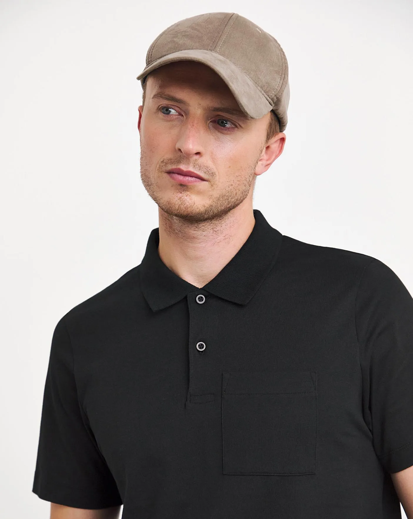 Pure Cotton Jersey Pocket Polo Long