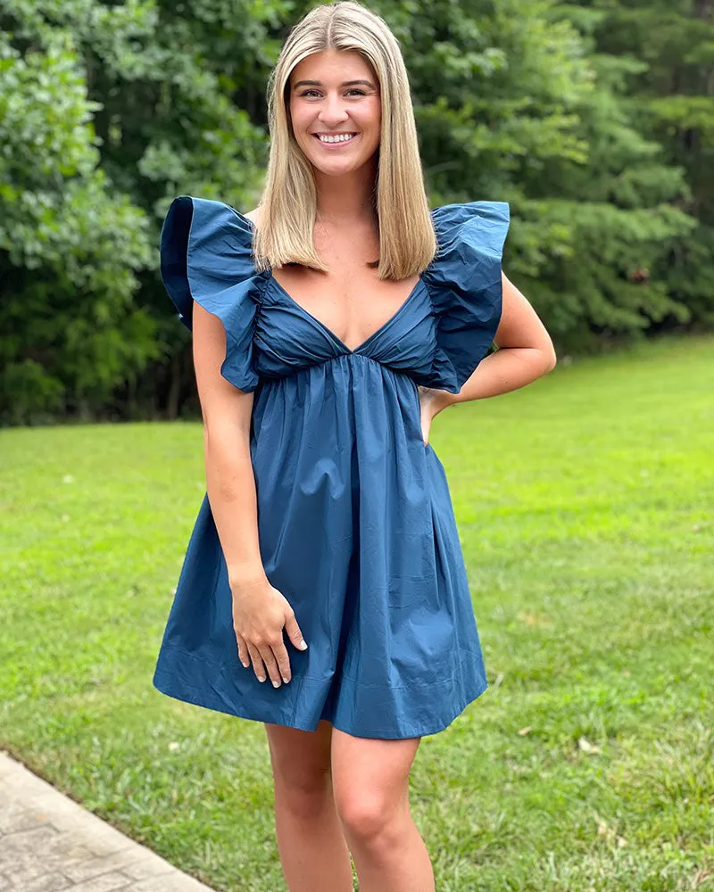 Rachael Dress - Navy