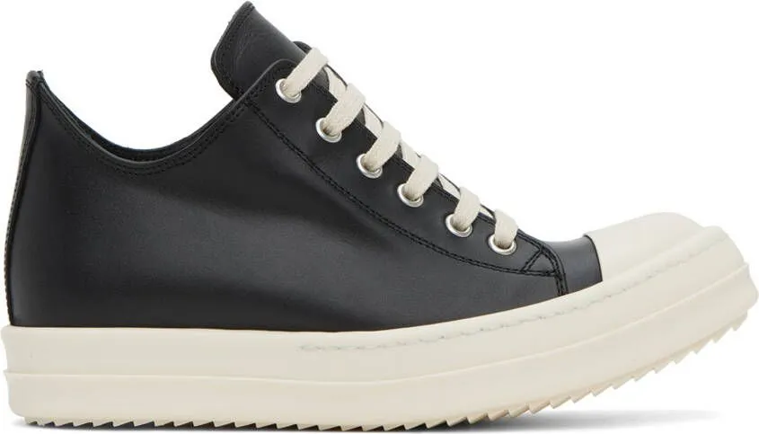 Rick Owens Black Low Sneakers