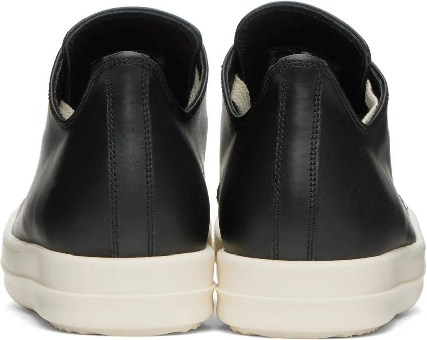 Rick Owens Black Low Sneakers