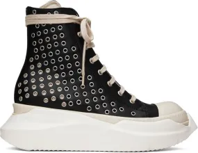 Rick Owens DRKSHDW Black Abstract Sneakers