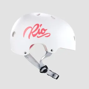 Rio Roller Script Helmet Matt White