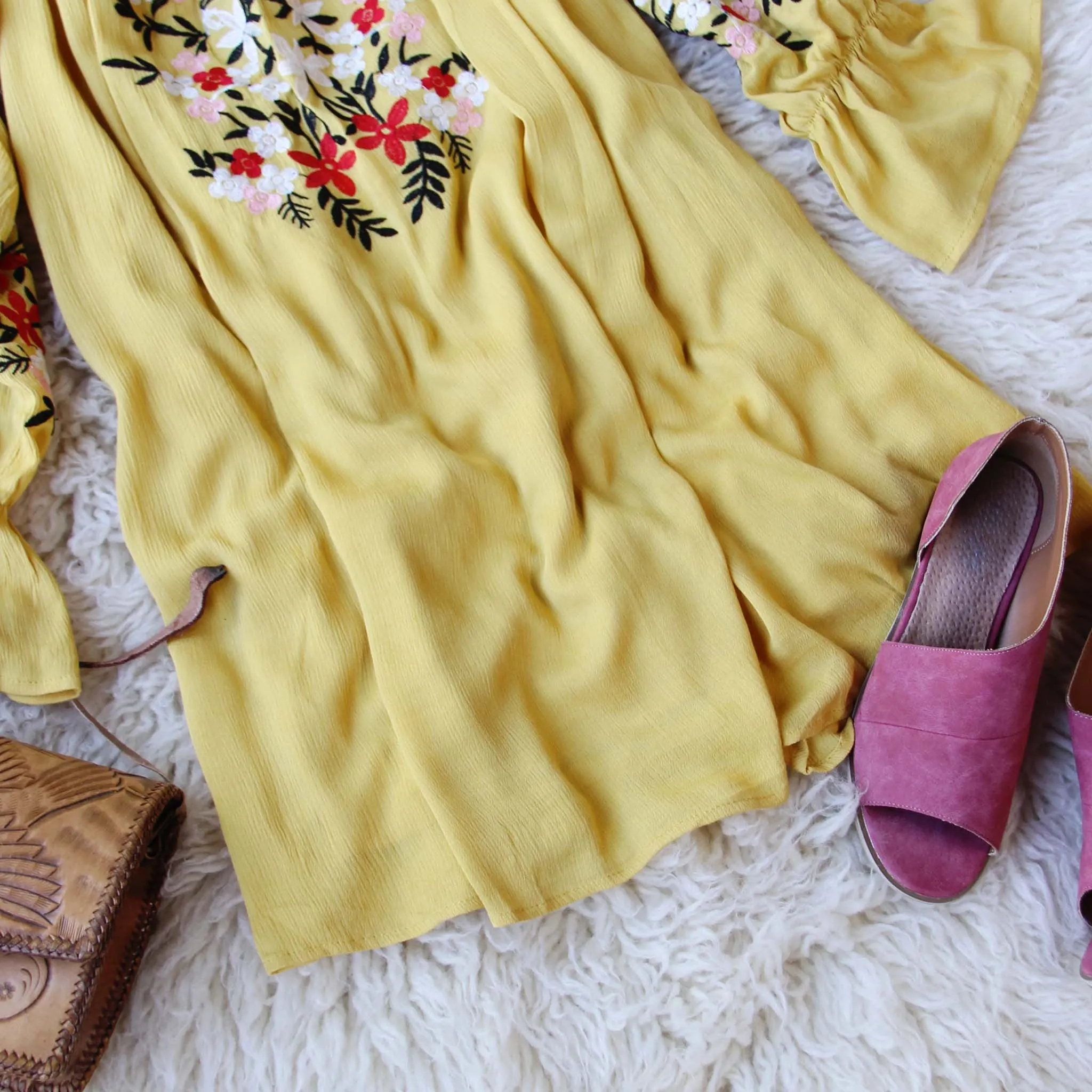 Sandy Mustard Dress