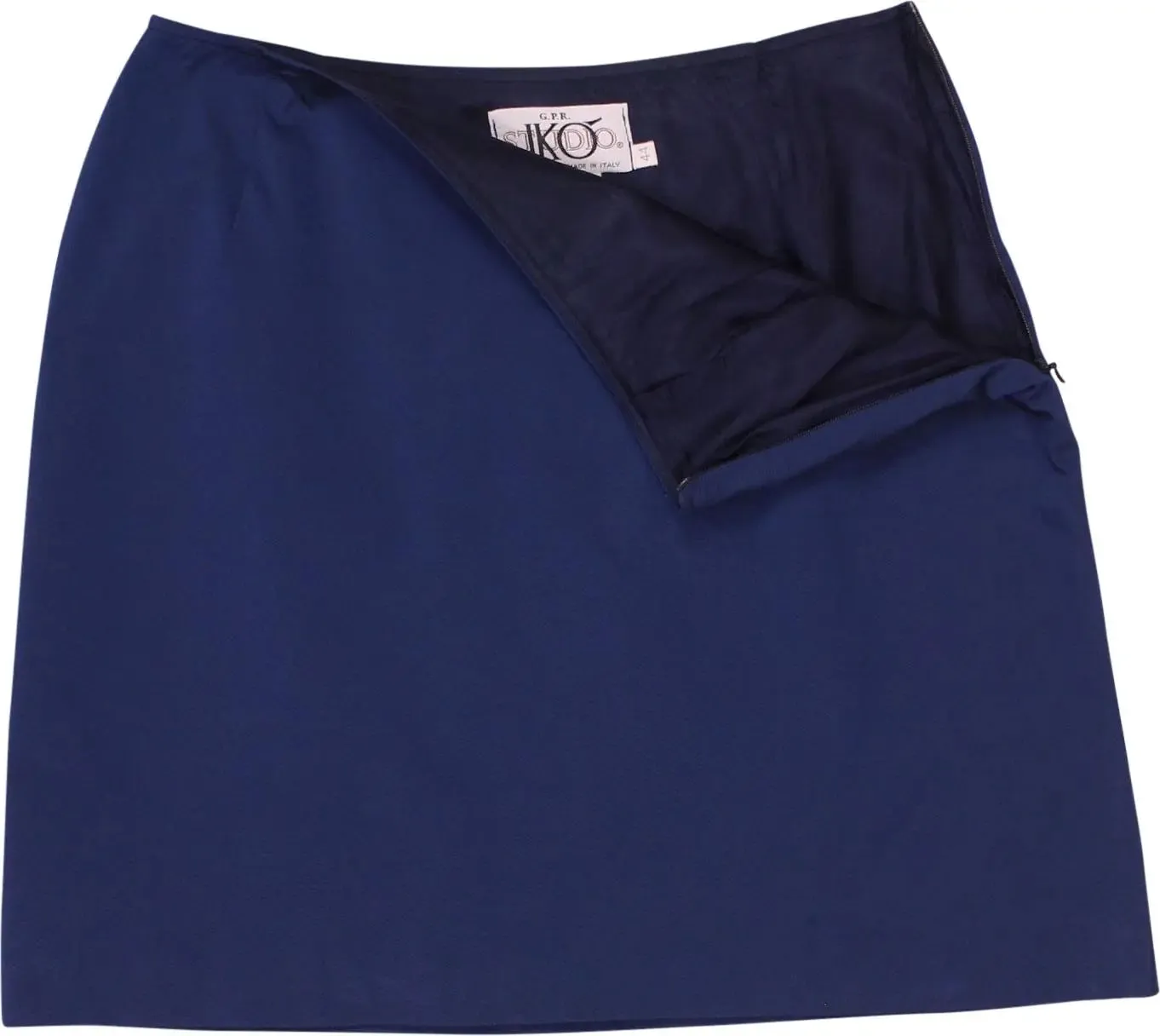 Satin Blue Skirt | ThriftTale