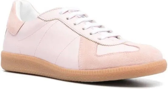 Scarosso Tilda panelled-leather sneakers Pink