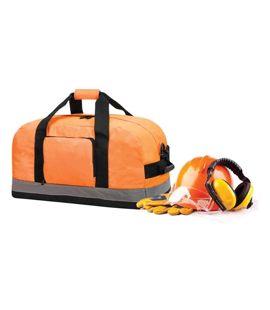 Seattle workwear hi-vis holdall / duffle bag 50 litres one size hi vis orange Shugon