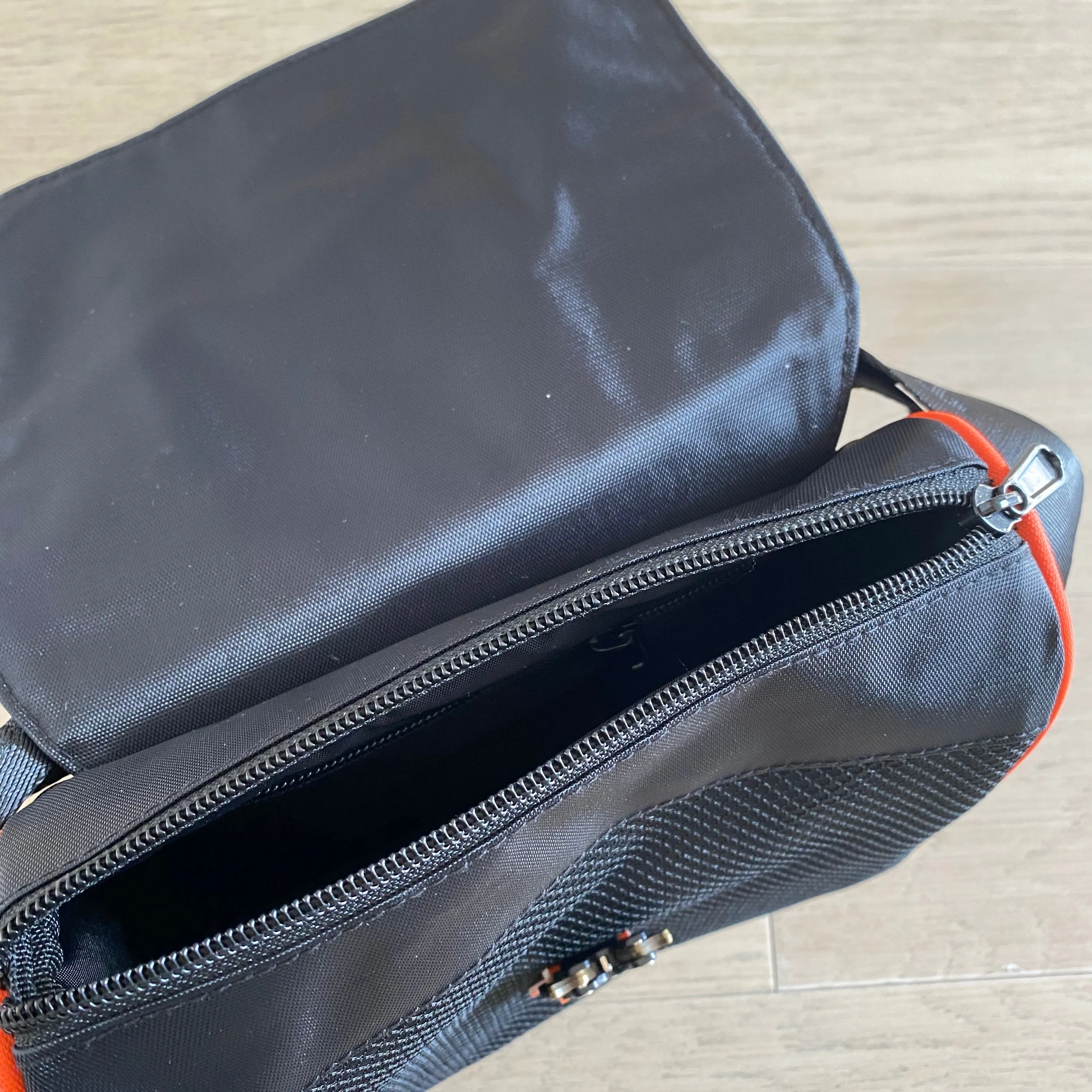 Shoulder Bag Black & Orange